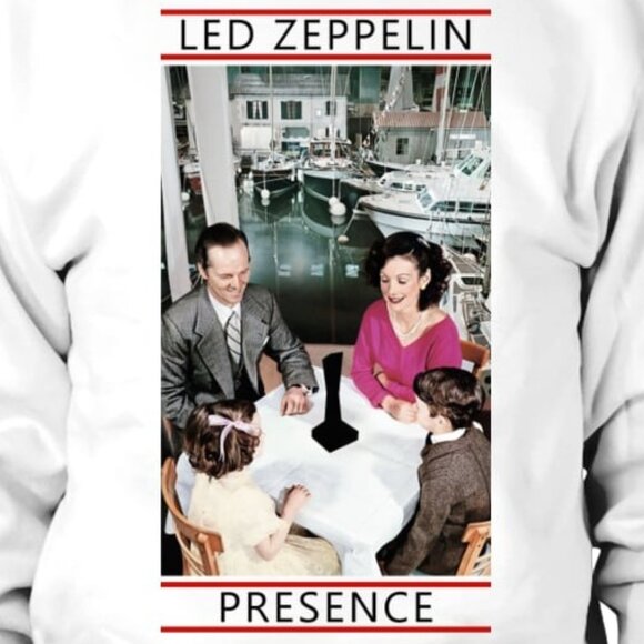 Led Zeppelin Presence Sweatshirt Classic Rock Band Crewneck Pullover 05 - Picture 2 of 5